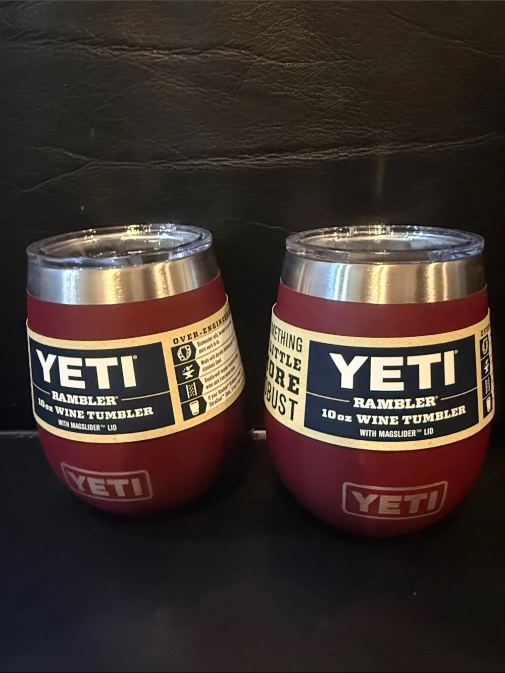 Yeti Rambler 10 oz Wine Tumblers in Deep Red – Set of 2